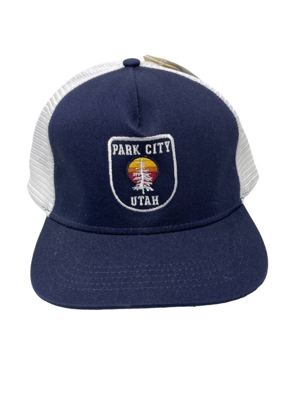 Park City Utah Mile High Hat Cap One Drive Ouray Mesh Snapback Navy White  NEW